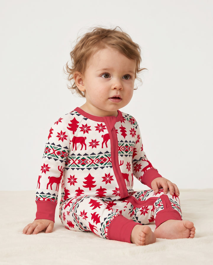 Nordic Reindeer Christmas Bamboo Convertible Zippy