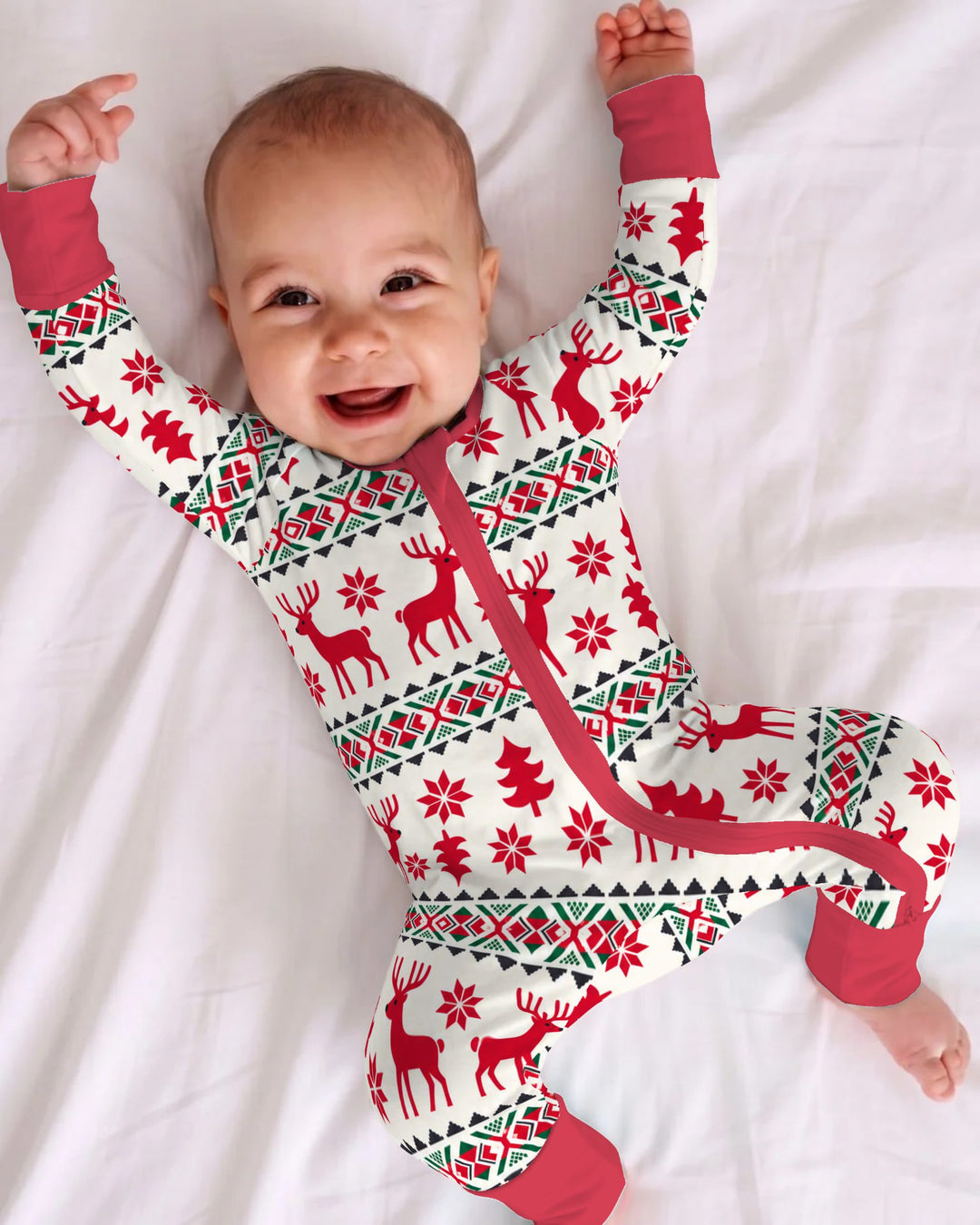 Nordic Reindeer Christmas Bamboo Convertible Zippy