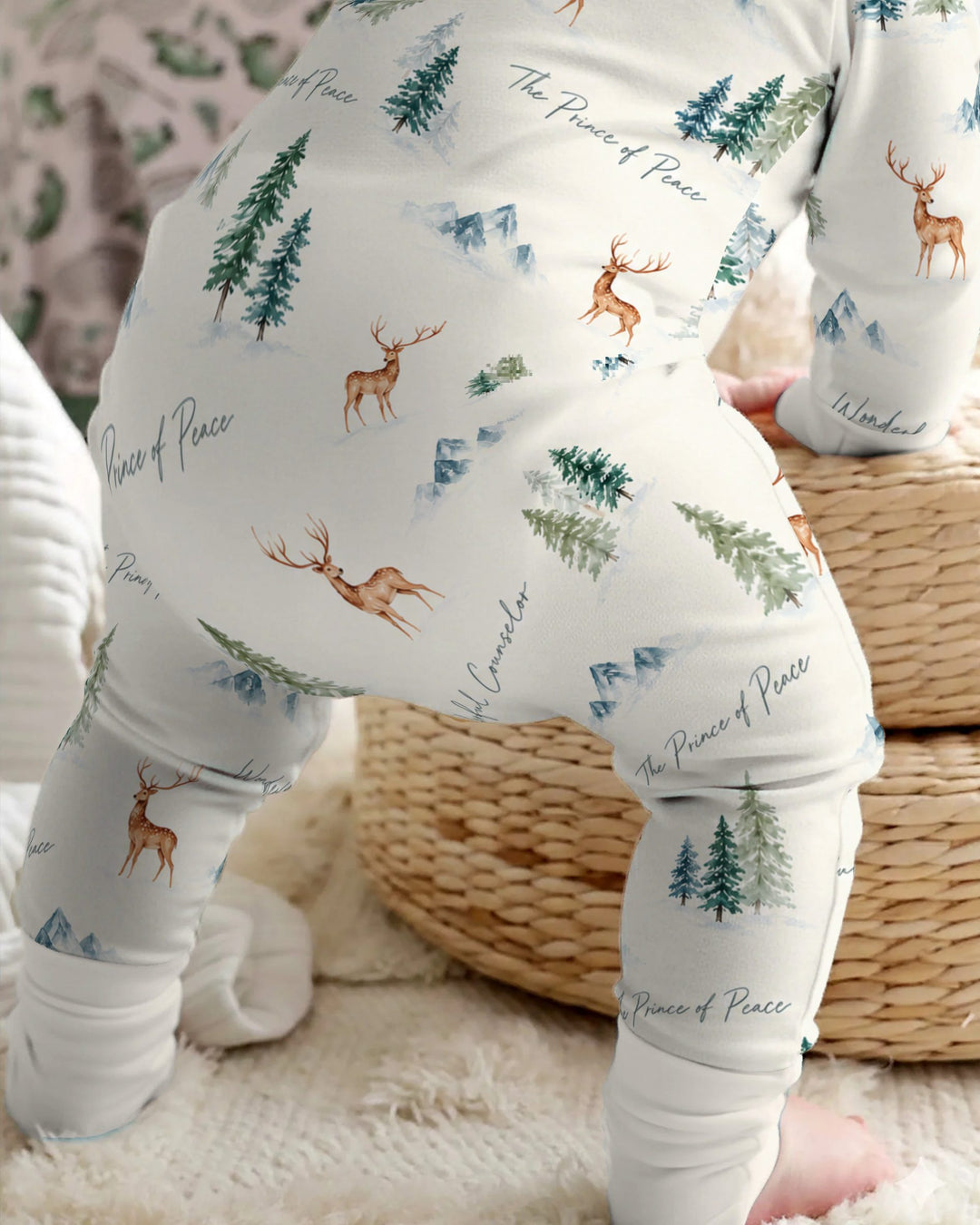 Prince of Peace Winter Woodland Bamboo Convertible Zippy