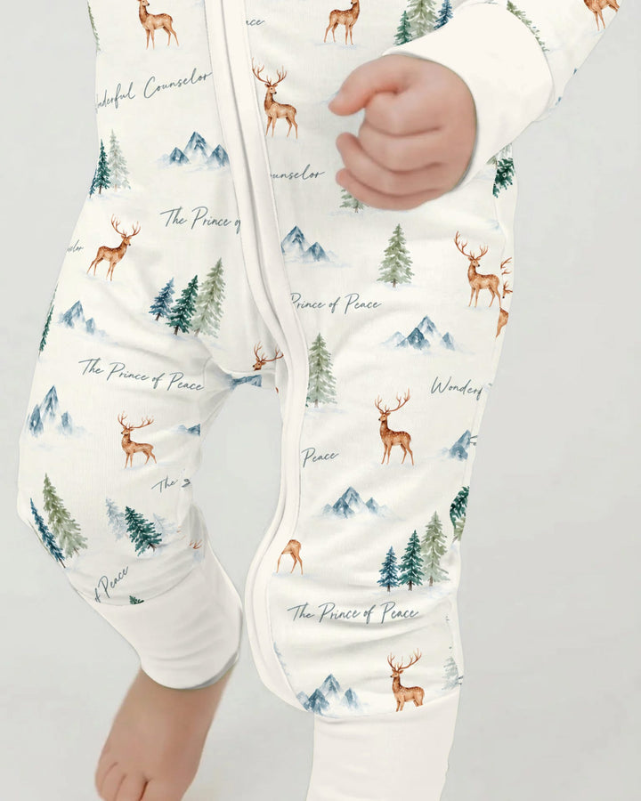 Prince of Peace Winter Woodland Bamboo Convertible Zippy