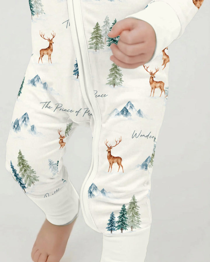 Prince of Peace Winter Woodland Bamboo Convertible Zippy