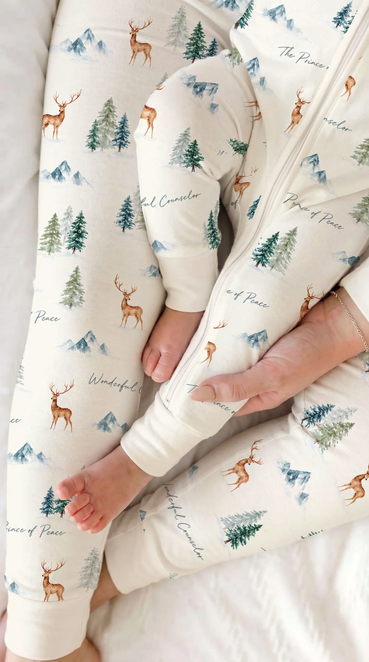 Prince of Peace Winter Woodland Bamboo Convertible Zippy