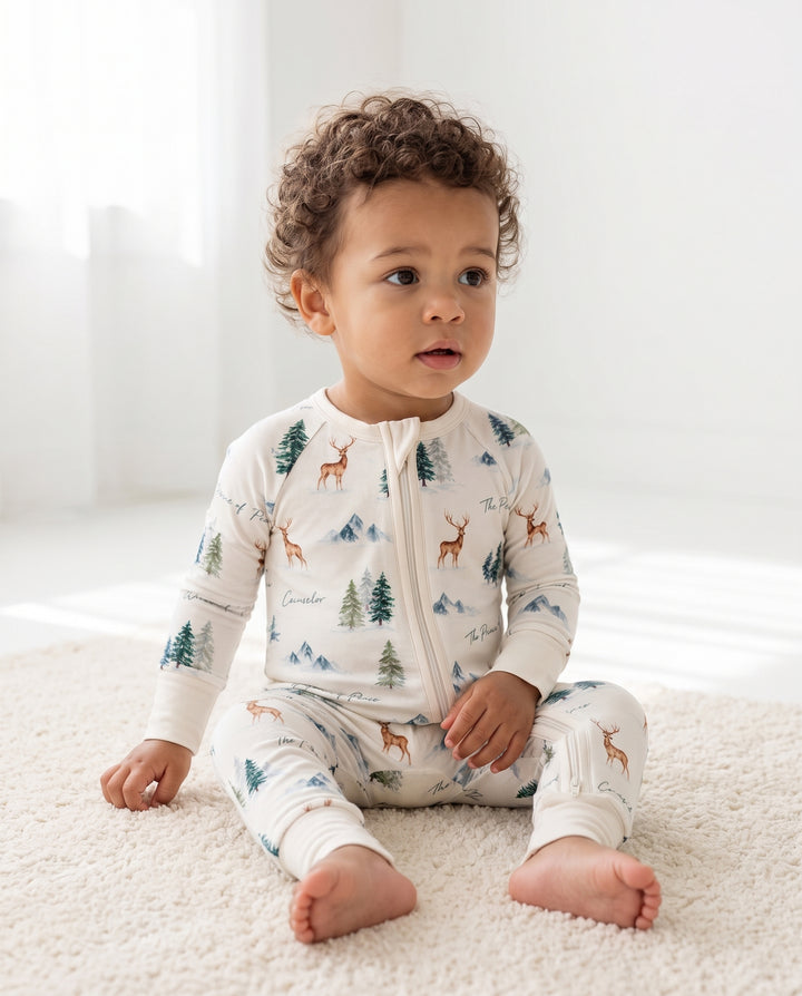 Prince of Peace Winter Woodland Bamboo Convertible Zippy