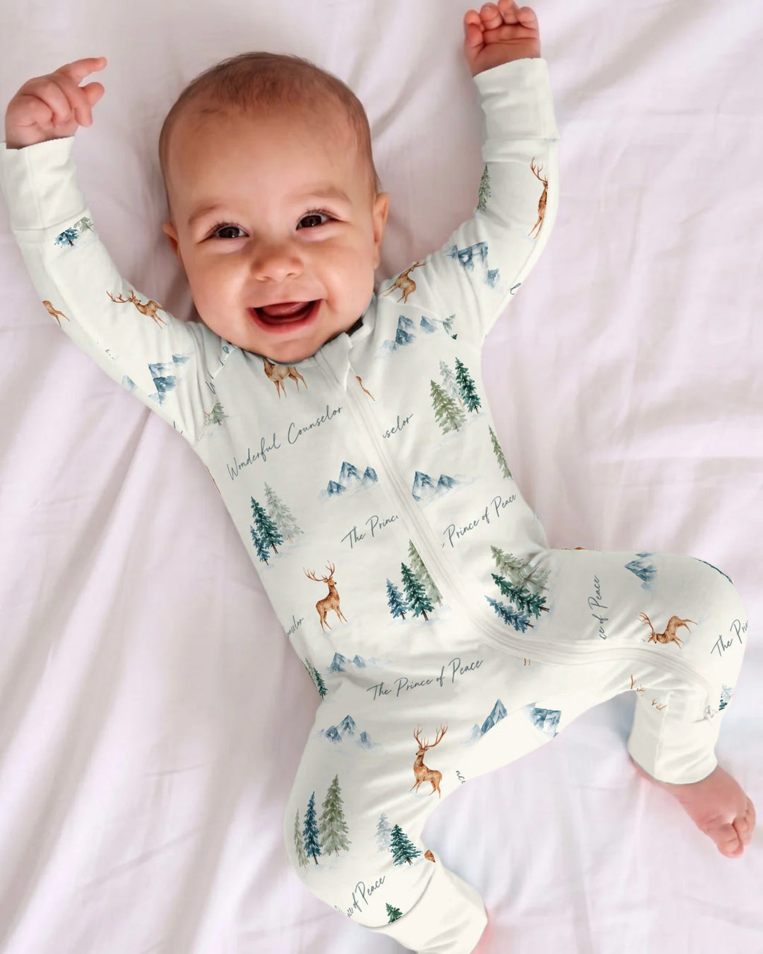 Prince of Peace Winter Woodland Bamboo Convertible Zippy