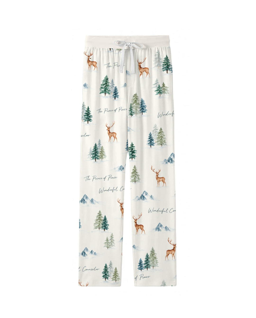 Prince of Peace Winter Woodland Bamboo Men's Pajama Set