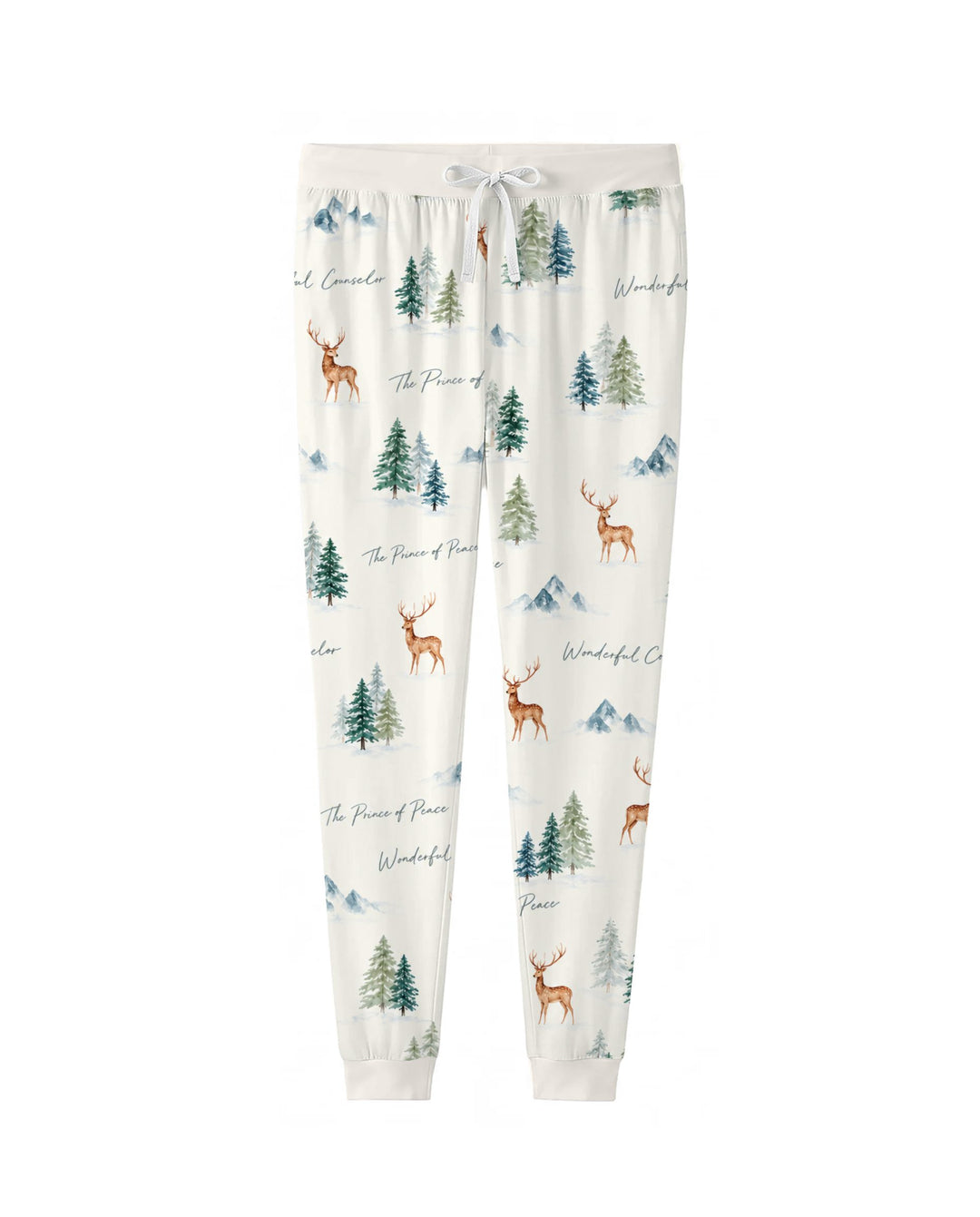 Prince of Peace Winter Woodland Bamboo Women Pajama Set