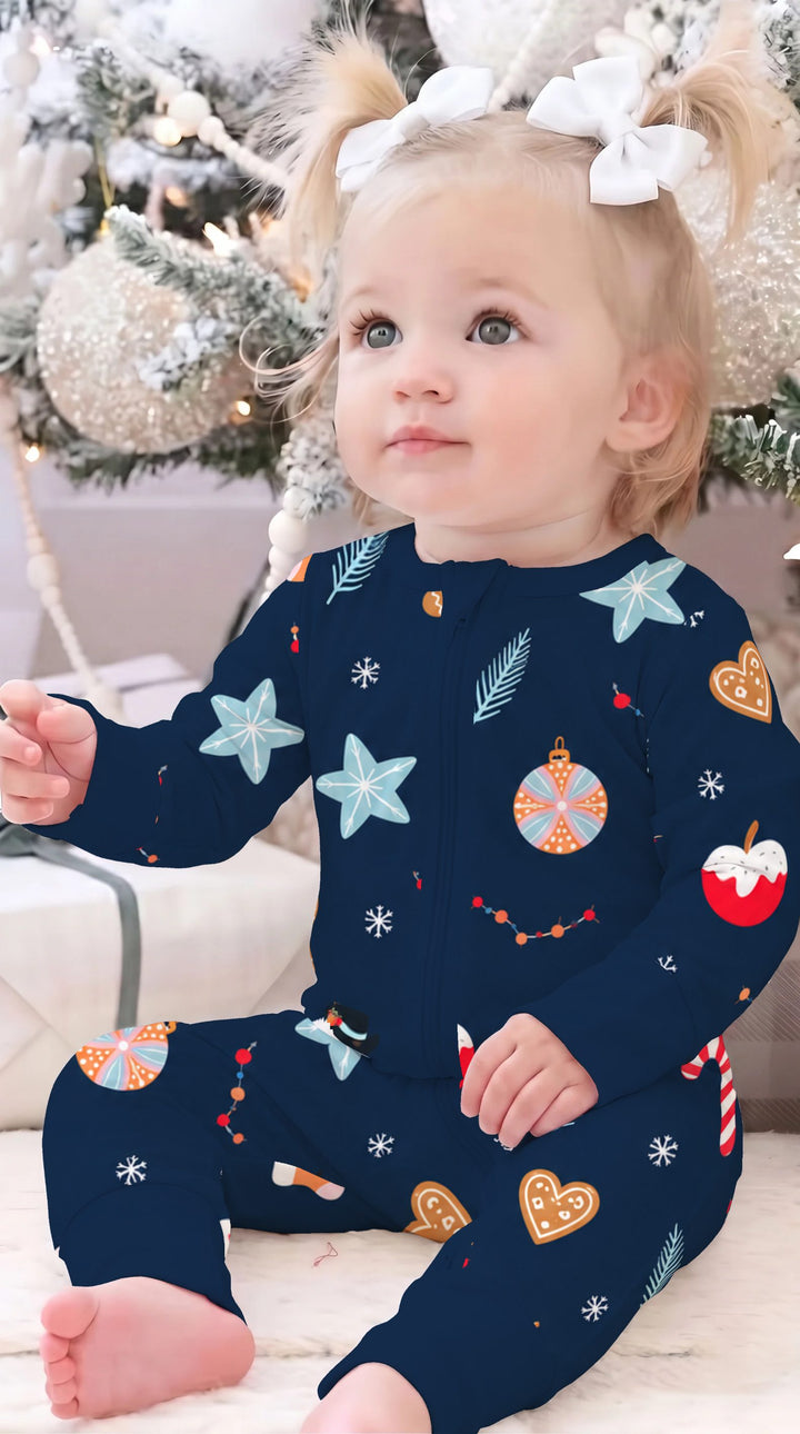 Midnight Snowman Christmas Treats Bamboo Convertible Zippy
