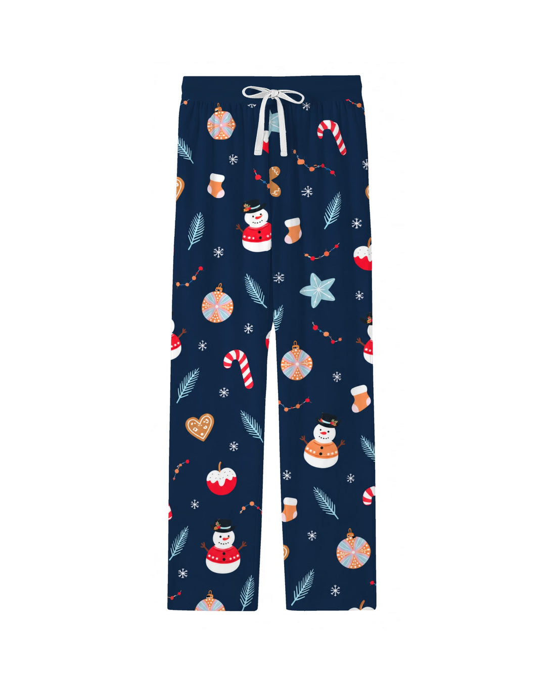 Midnight Snowman Christmas Treats Bamboo Men's Pajama Set