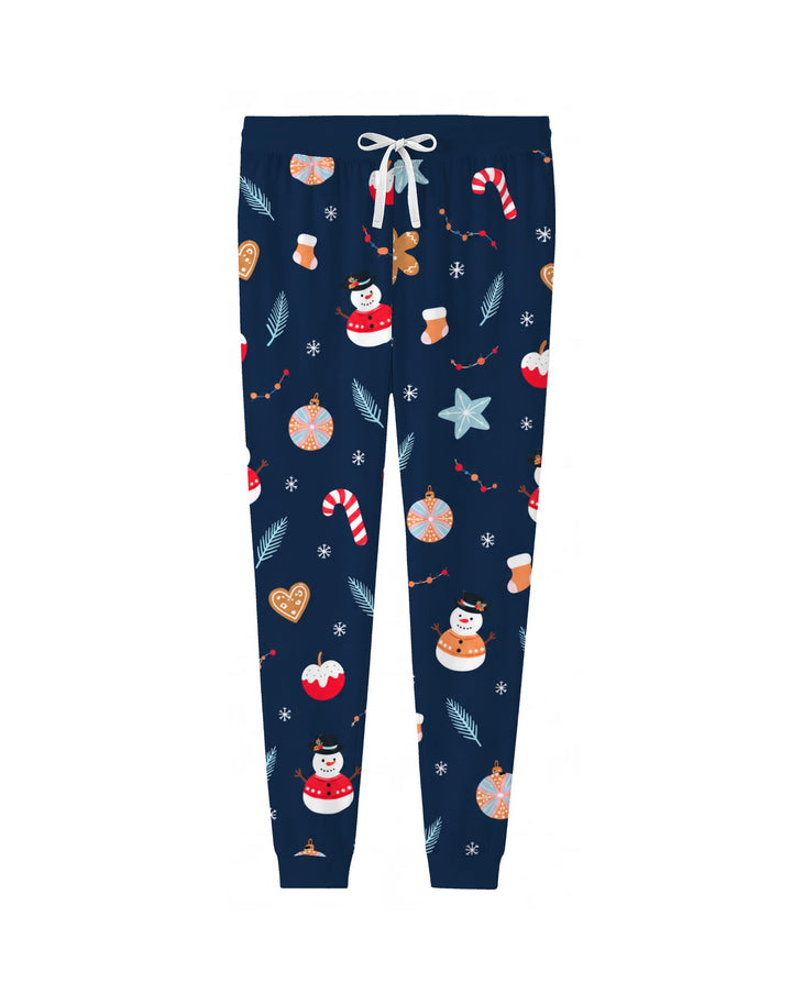 Midnight Snowman Christmas Treats Bamboo Women Pajama Set