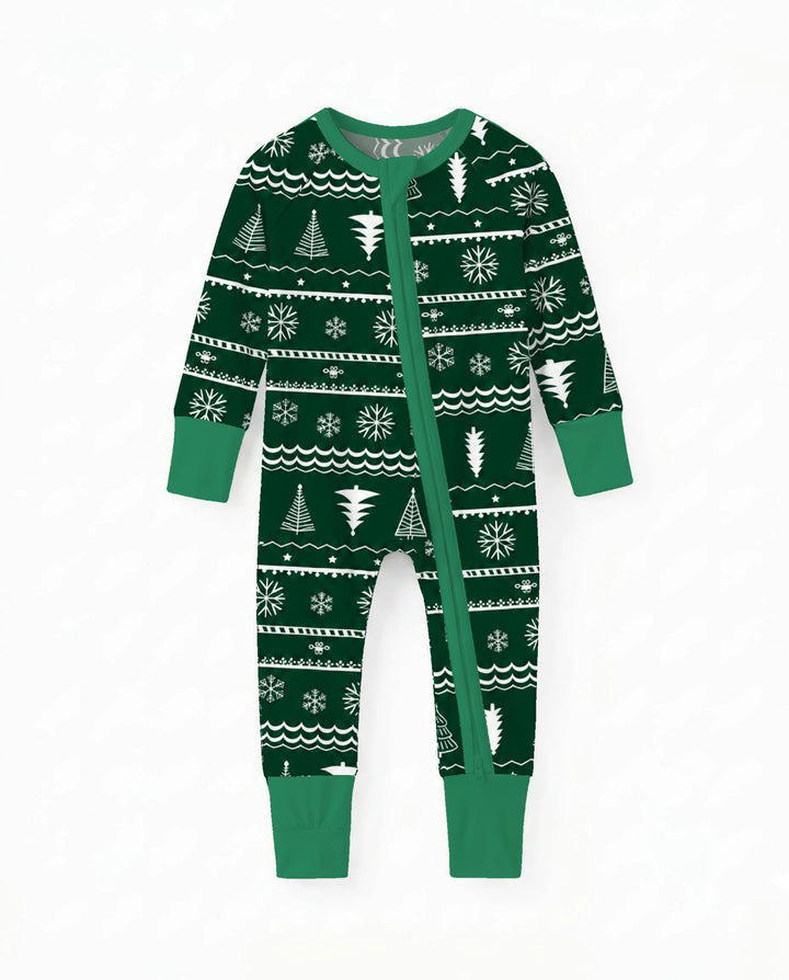 Evergreen Nordic Christmas Trees Bamboo Convertible Zippy