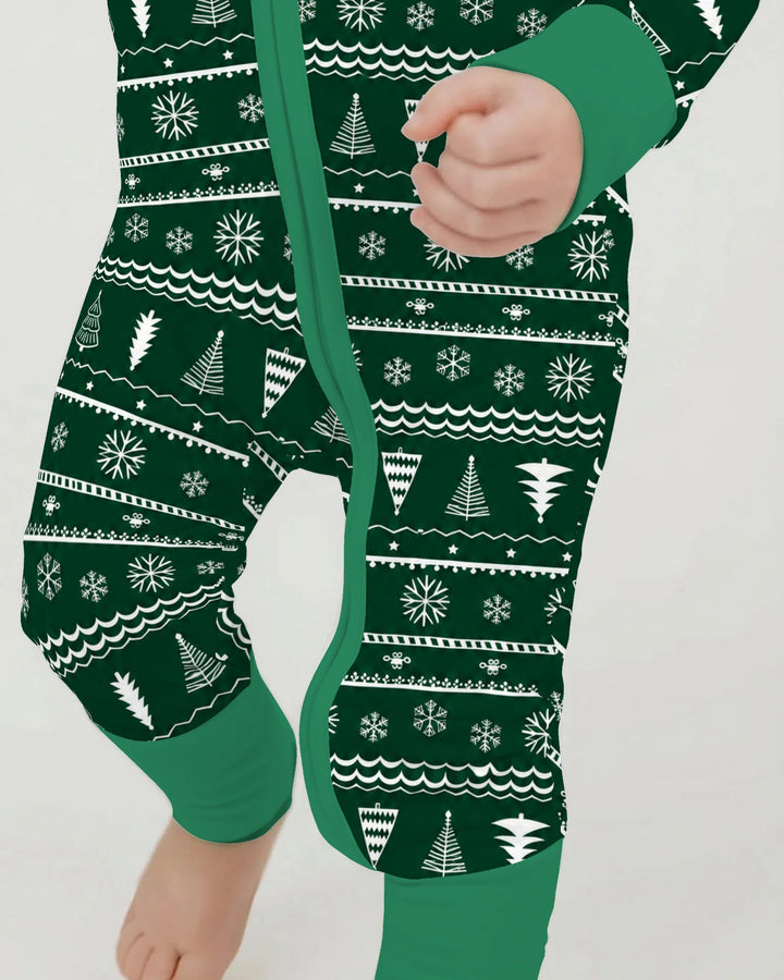 Evergreen Nordic Christmas Trees Bamboo Convertible Zippy