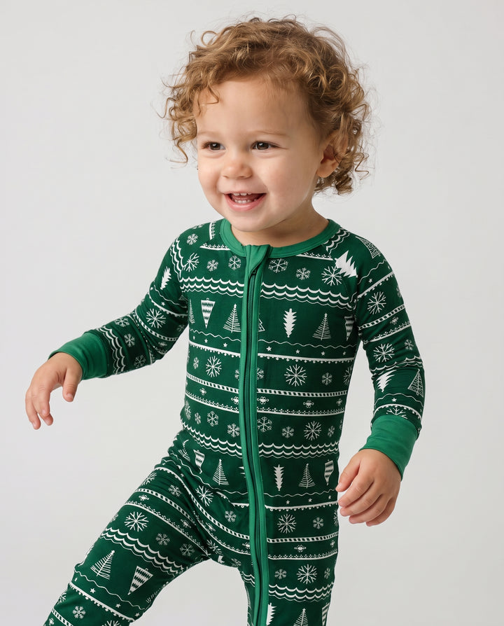 Evergreen Nordic Christmas Trees Bamboo Convertible Zippy