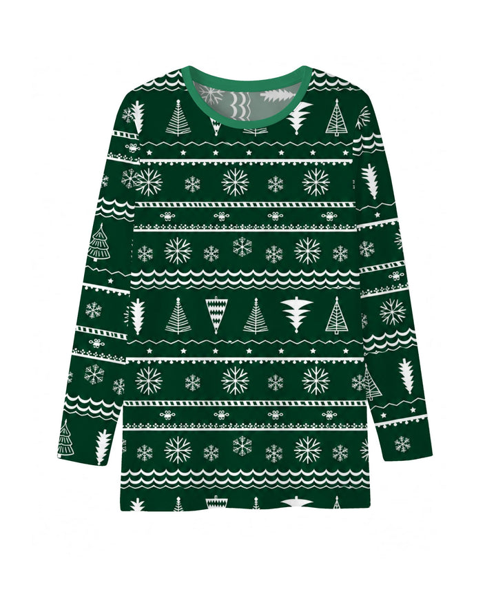 Evergreen Nordic Christmas Trees Bamboo Men's Pajama Set