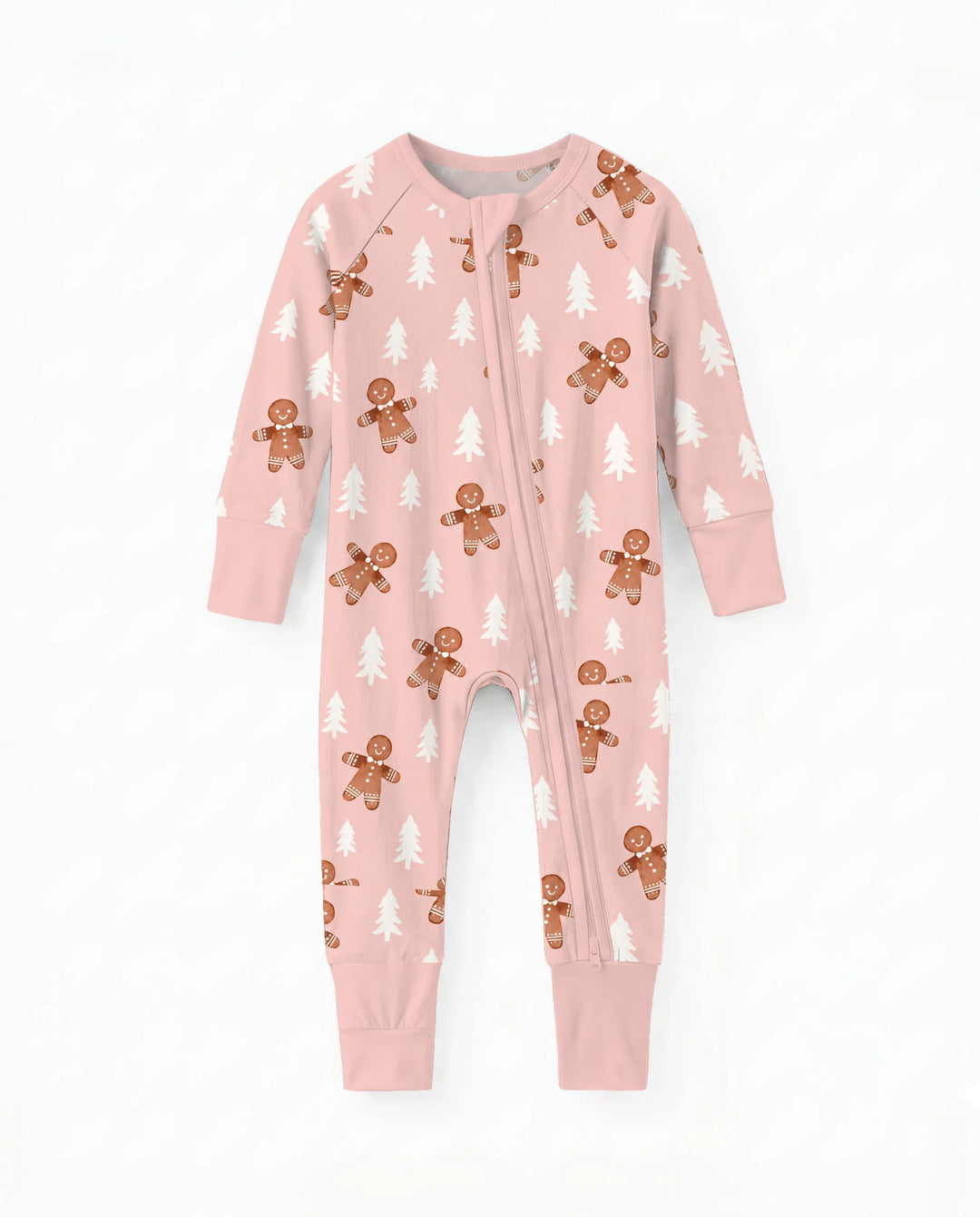 Pink Gingerbread Christmas Forest Bamboo Convertible Zippy
