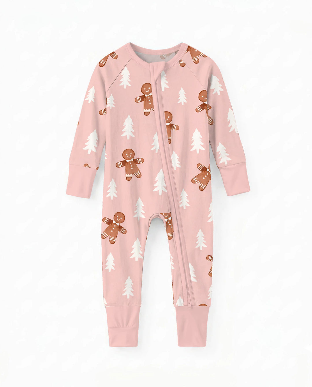 Pink Gingerbread Christmas Forest Bamboo Convertible Zippy