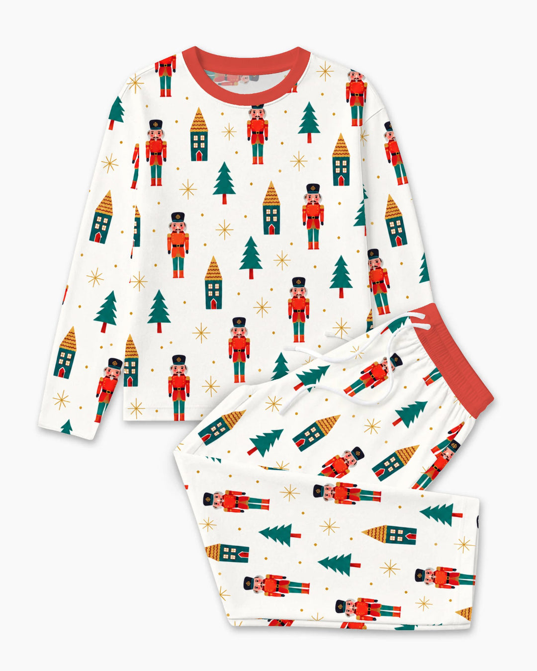Classic Nutcracker Christmas Village Bamboo Men's Pajama Set