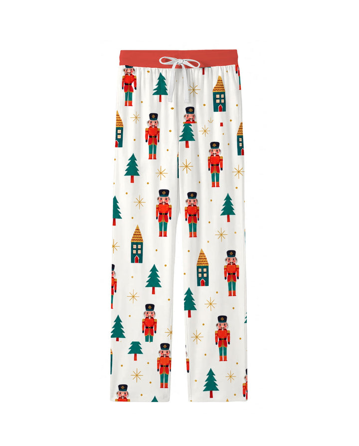 Classic Nutcracker Christmas Village Bamboo Men's Pajama Set