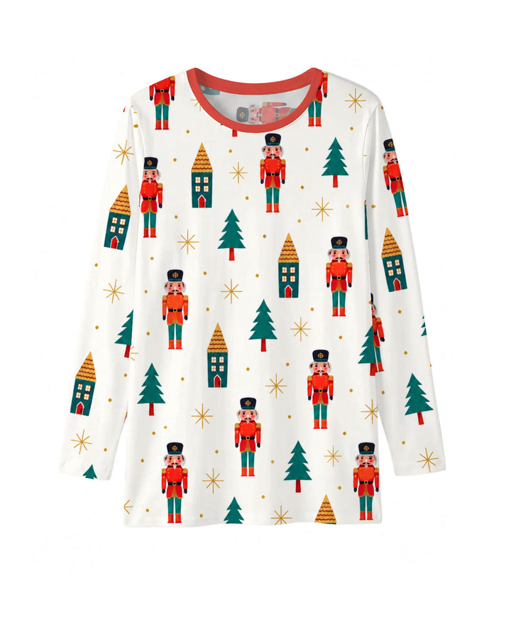Classic Nutcracker Christmas Village Bamboo Men's Pajama Set