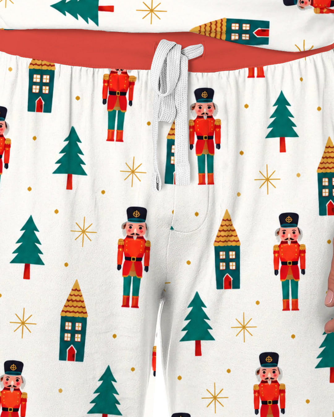 Classic Nutcracker Christmas Village Bamboo Men's Pajama Set