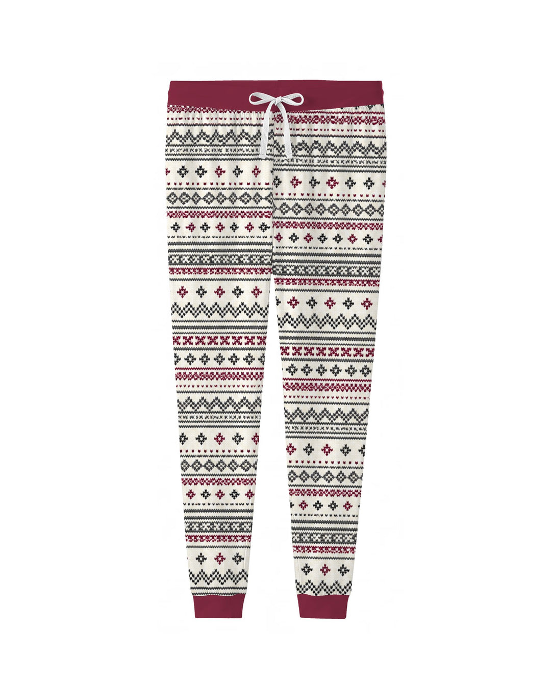 Nordic Fair Isle Holiday Knit Bamboo Women Pajama Set
