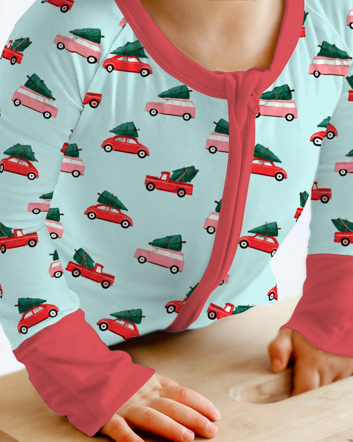 Christmas Tree Road Trip Cars Bamboo Convertible Zippy