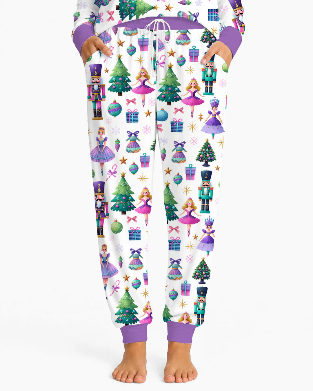 Sugar Plum Nutcracker Christmas Bamboo Women Pajama Set