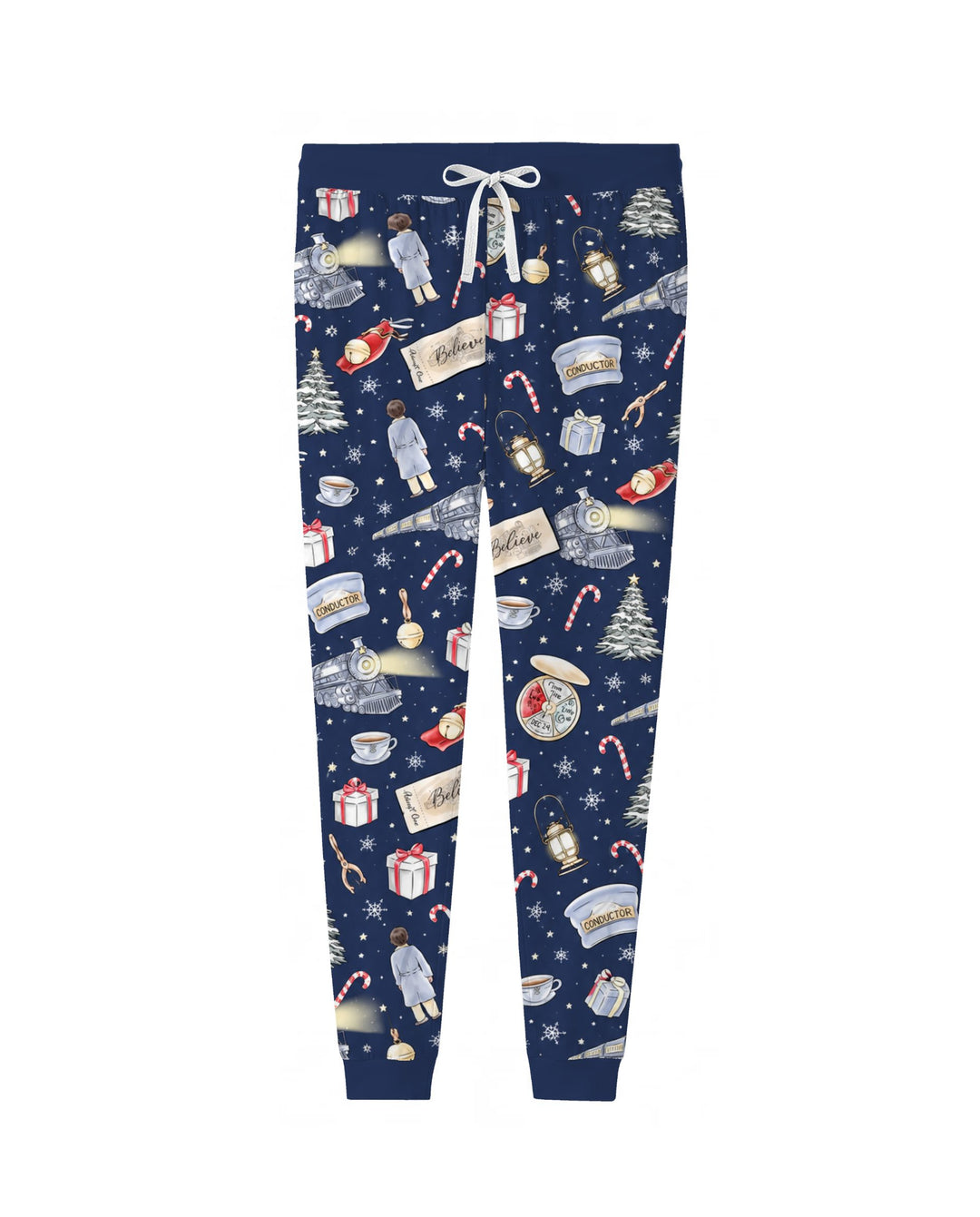 Magical Christmas Train Night Bamboo Women Pajama Set