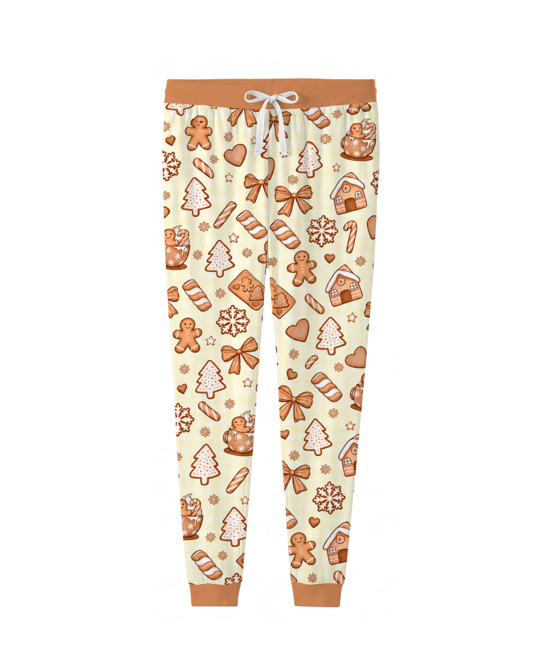 Gingerbread Christmas Cookie Toss Bamboo Women Pajama Set