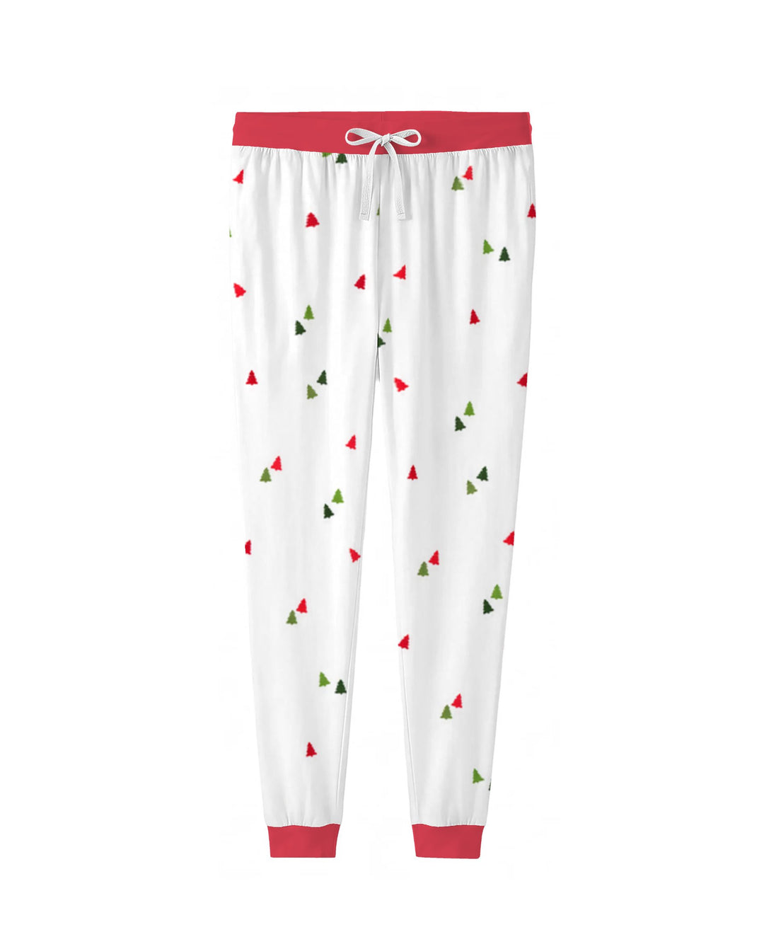 Minimalist Tiny Christmas Trees Seamless Pattern Bamboo Women Pajama Set