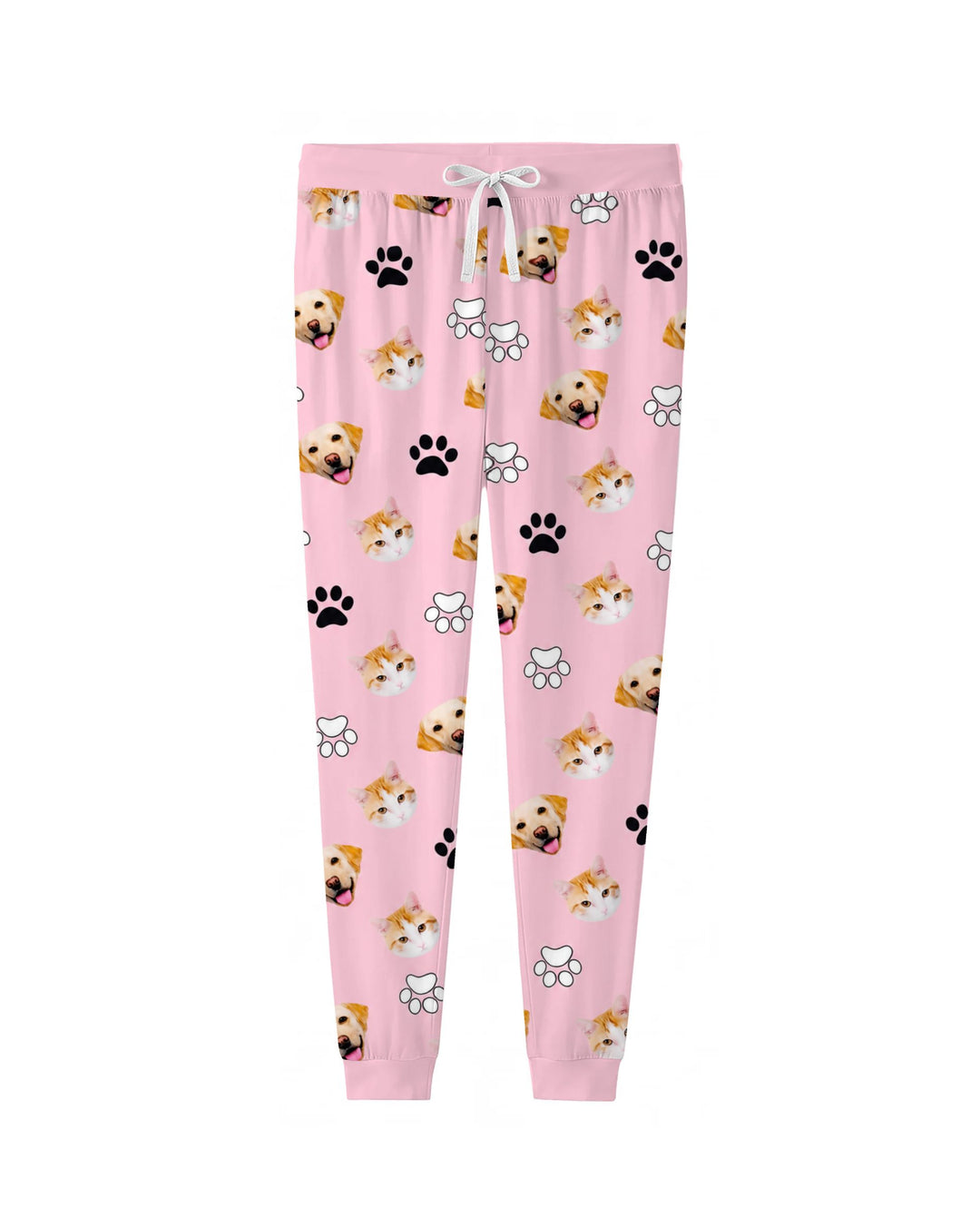 Pink Christmas Cats and Dogs Bamboo Women Pajama Set