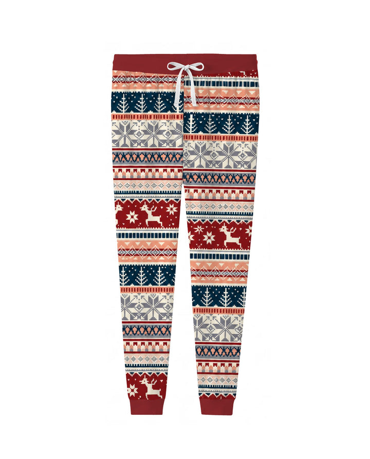 Scandinavian Reindeer Winter Knit Bamboo Women Pajama Set