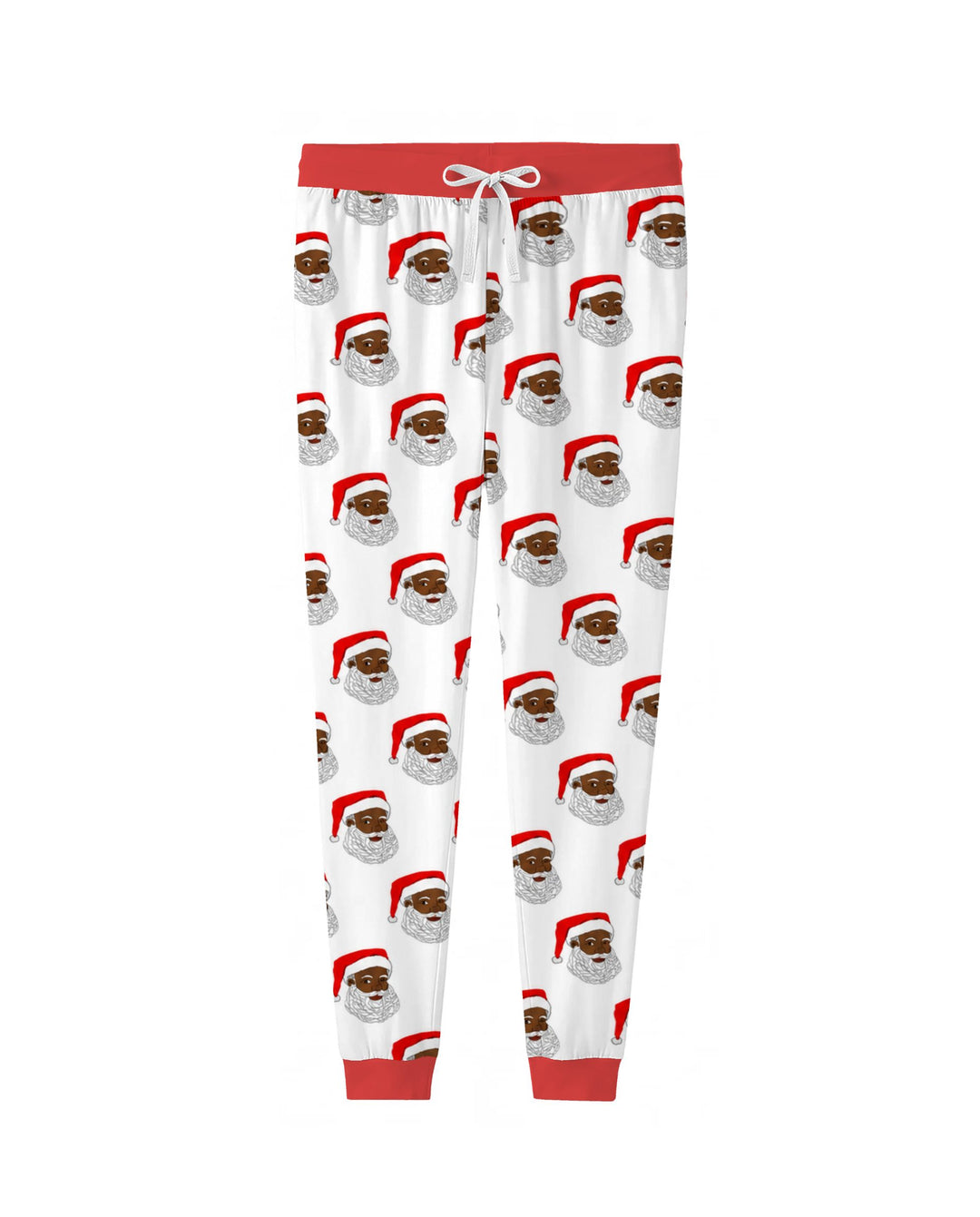 Black Santa Claus Christmas Bamboo Women Pajama Set