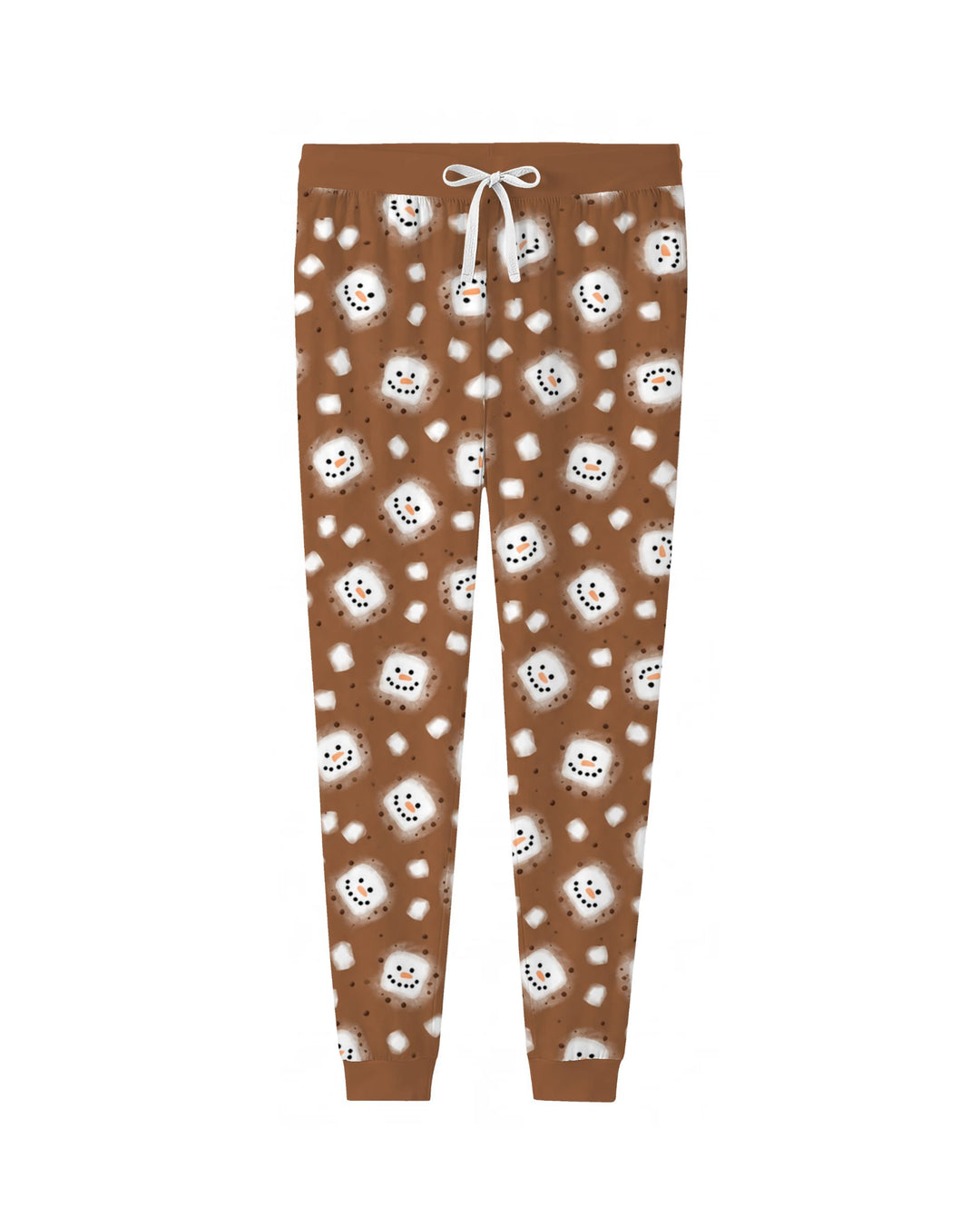 Hot Cocoa Marshmallow Snowman Bamboo Women Pajama Set