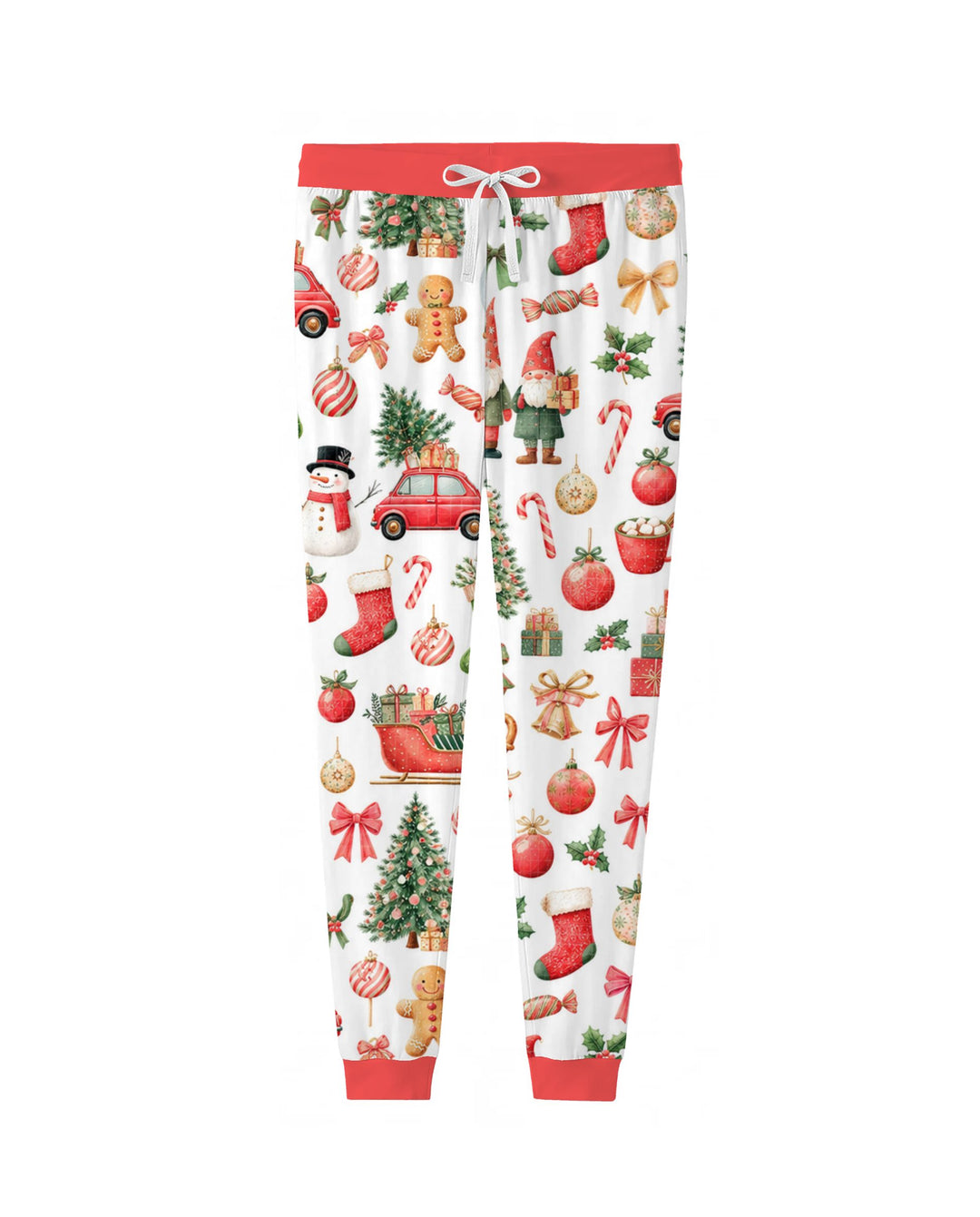 Vintage Christmas Santa and Holiday Icons Bamboo Women Pajama Set