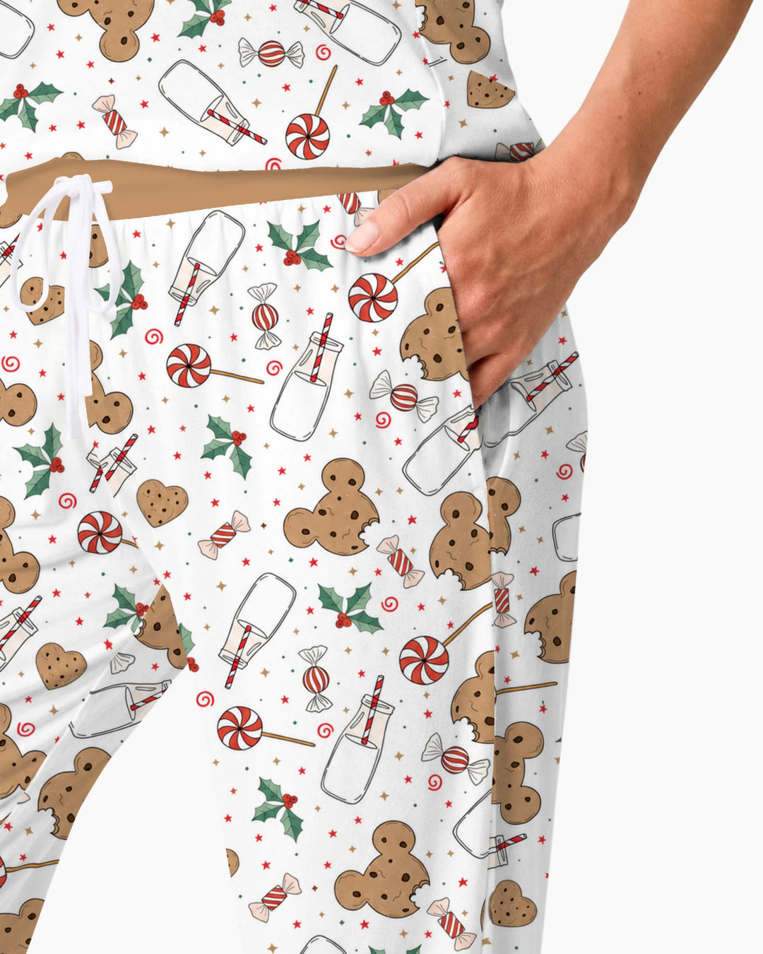 Mickey Gingerbread Christmas Treats Bamboo Women Pajama Set