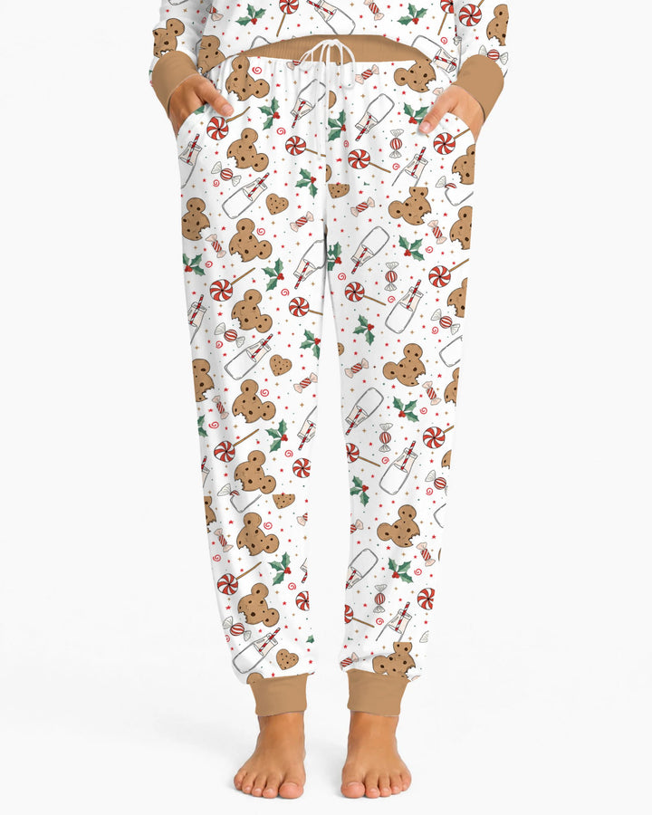 Mickey Gingerbread Christmas Treats Bamboo Women Pajama Set