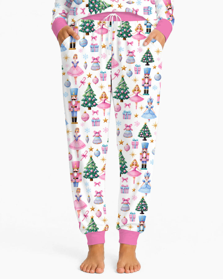 Pastel Sugar Plum Nutcracker Christmas Bamboo Women Pajama Set