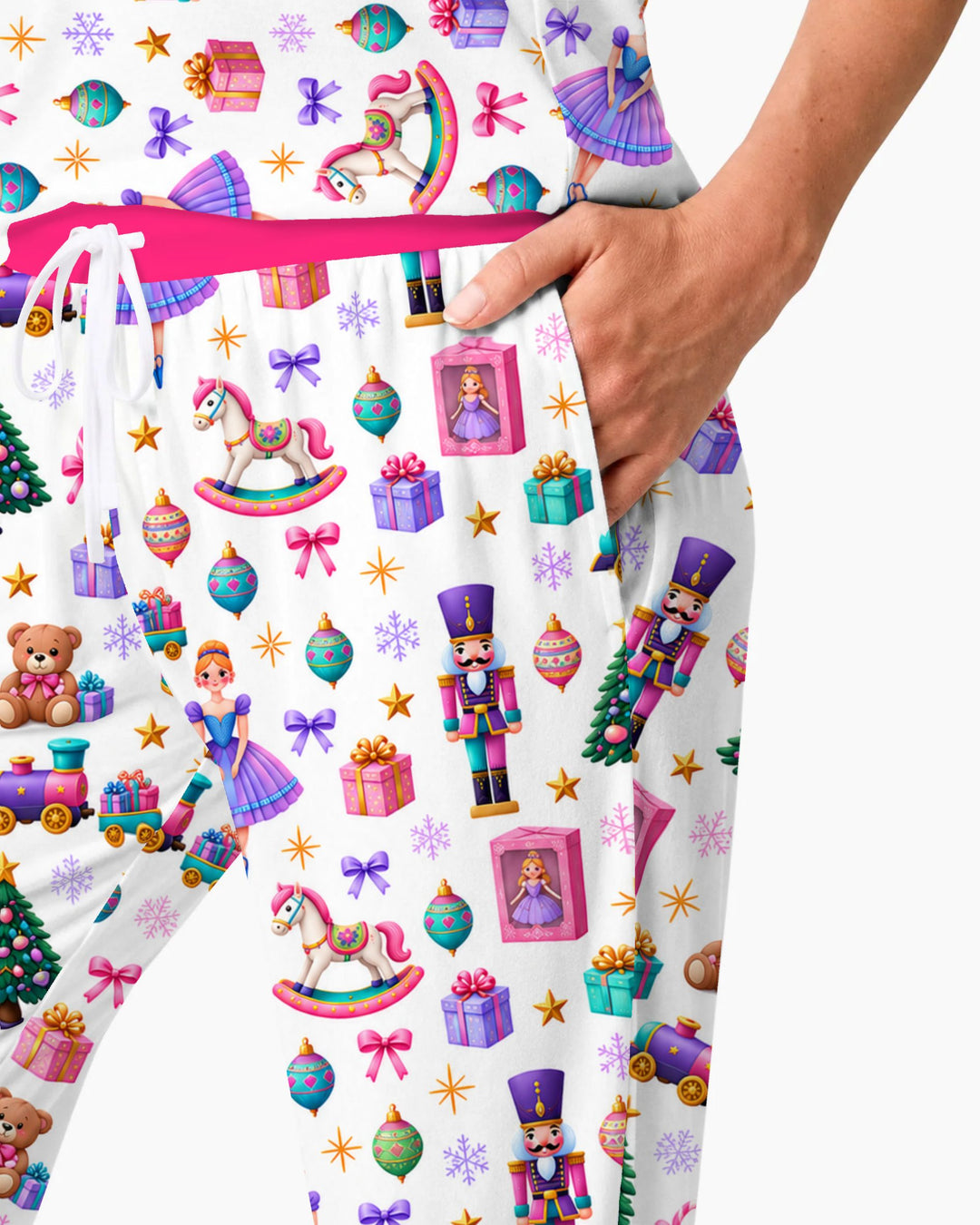 Sugar Plum Nutcracker Christmas Toy Parade Bamboo Women Pajama Set