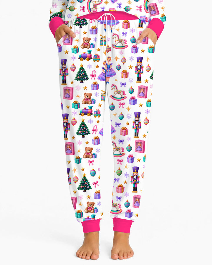 Sugar Plum Nutcracker Christmas Toy Parade Bamboo Women Pajama Set