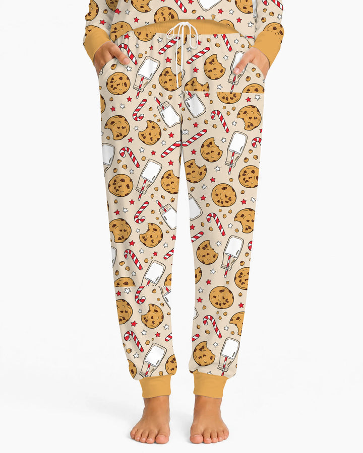 Christmas Cookies and Milk Bamboo Women Pajama Set