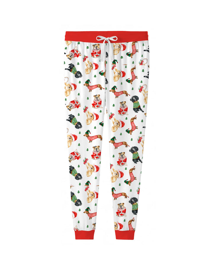 Christmas Dogs in Holiday Sweaters Bamboo Women Pajama Set