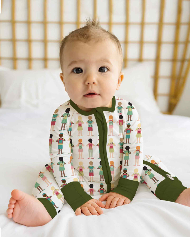 Gerippte Babykleidung mit individuellem Foto - Weich &amp; Skizzenhaft