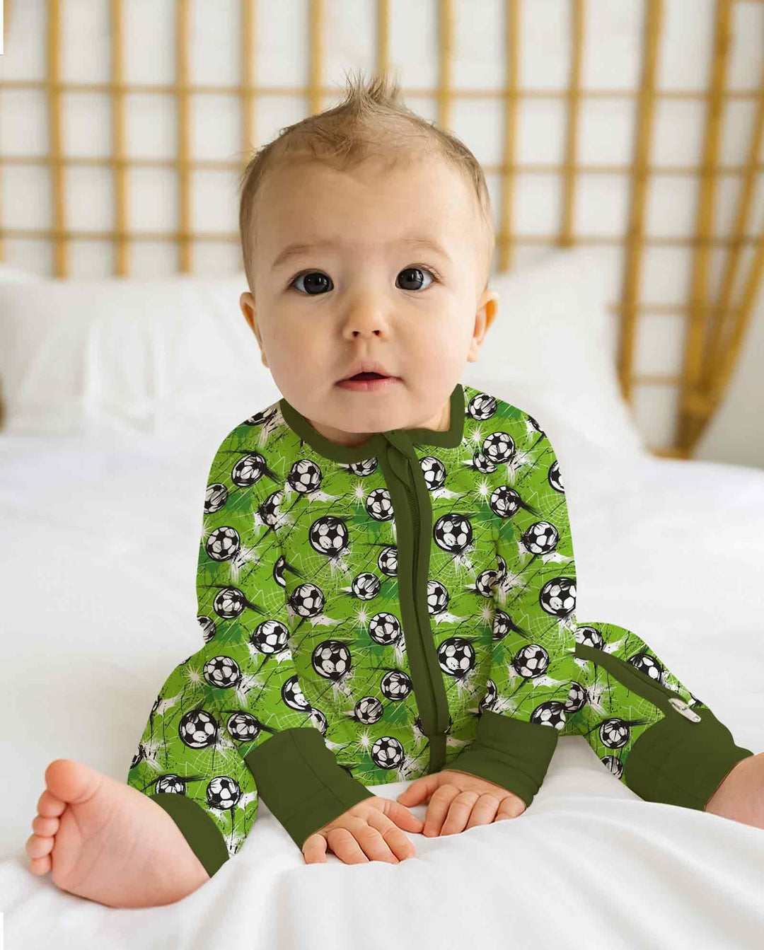Gerippte Babykleidung mit individuellem Foto - Weich &amp; Skizzenhaft