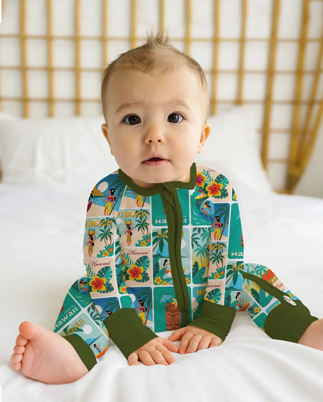 Gerippte Babykleidung mit individuellem Foto - Weich &amp; Skizzenhaft