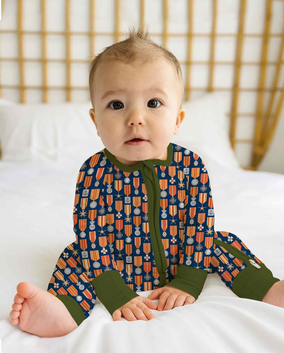 Gerippte Babykleidung mit individuellem Foto - Weich &amp; Skizzenhaft