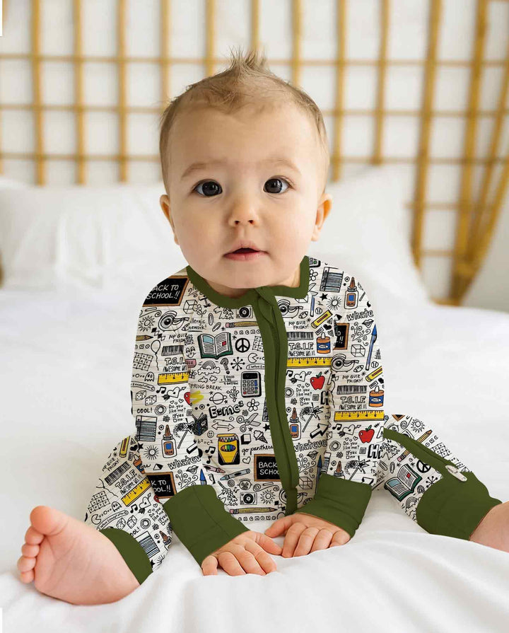 Gerippte Babykleidung mit individuellem Foto - Weich &amp; Skizzenhaft