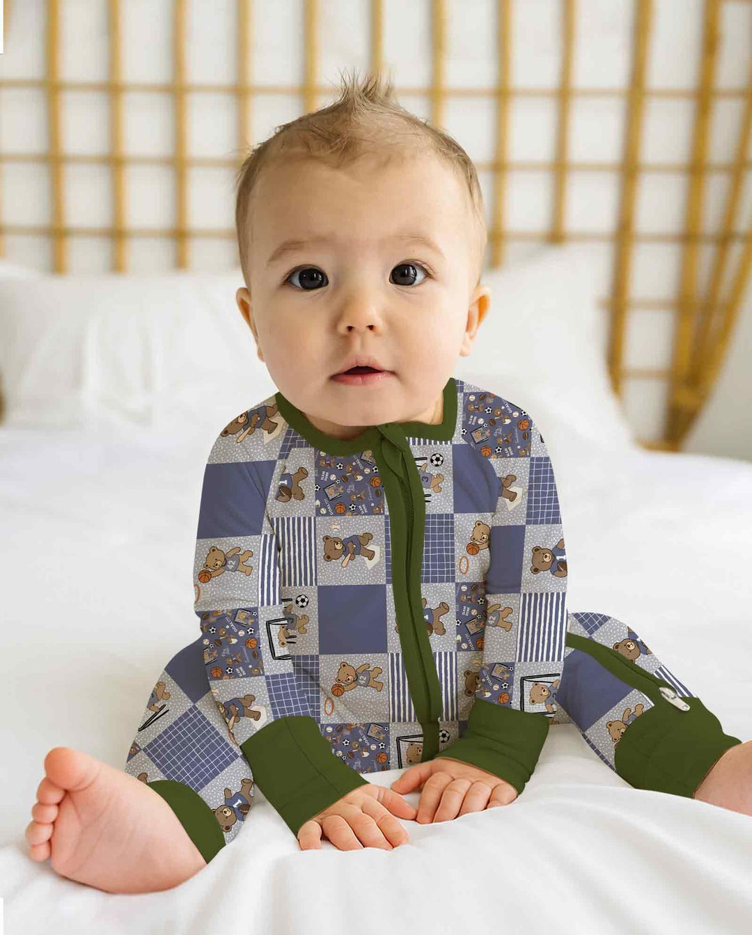 Gerippte Babykleidung mit individuellem Foto - Weich &amp; Skizzenhaft
