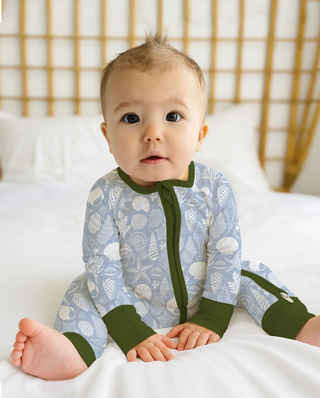 Gerippte Babykleidung mit individuellem Foto - Weich &amp; Skizzenhaft