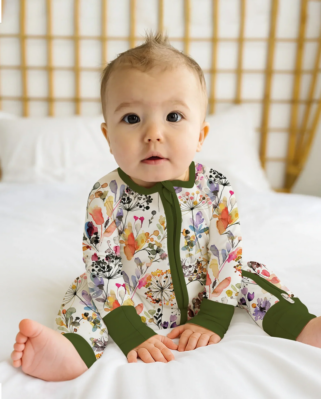 Gerippte Babykleidung mit individuellem Foto - Weich &amp; Skizzenhaft
