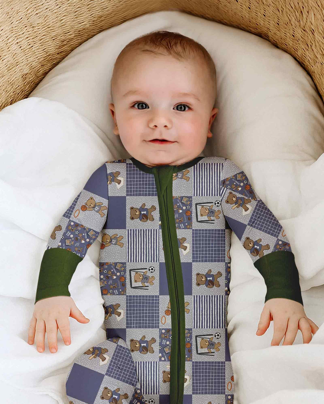 Gerippte Babykleidung mit individuellem Foto - Weich &amp; Skizzenhaft